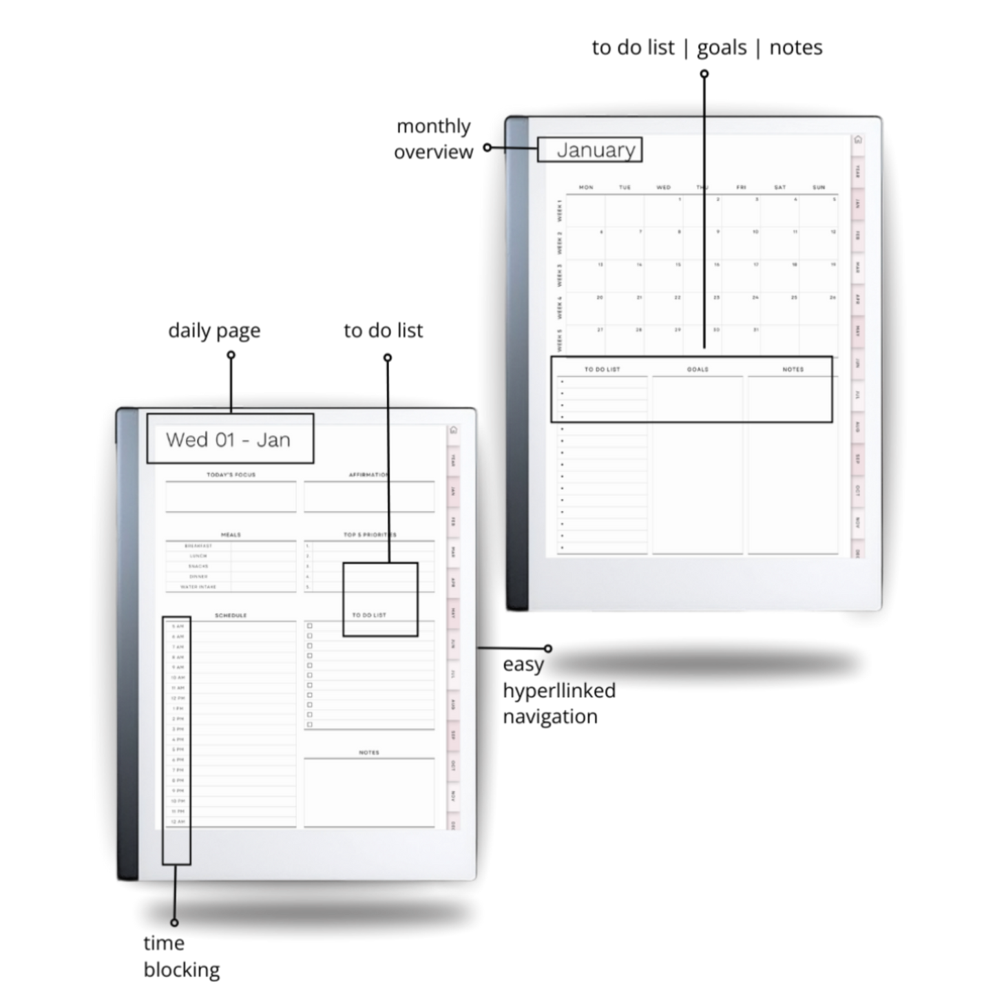 ProPaperFlow 2026 Digital Planner for Remarkable