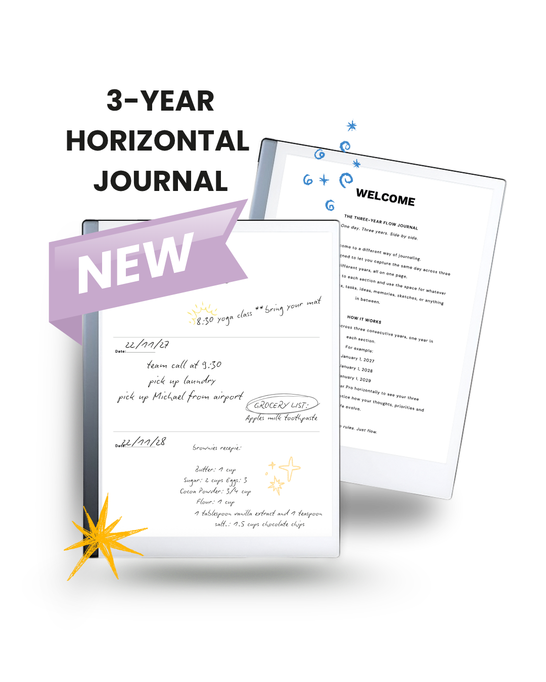 3-Year Horizontal Flow Journal