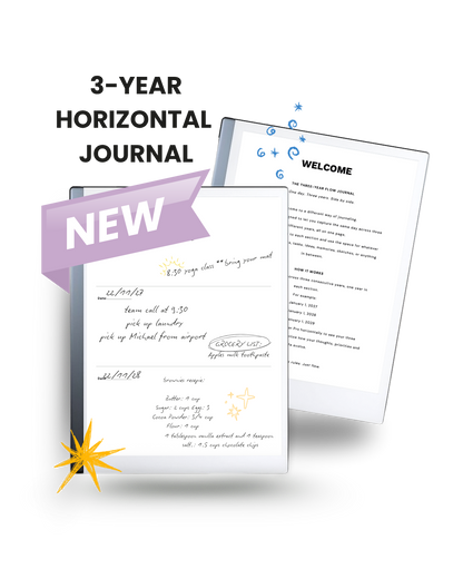 3-Year Horizontal Flow Journal