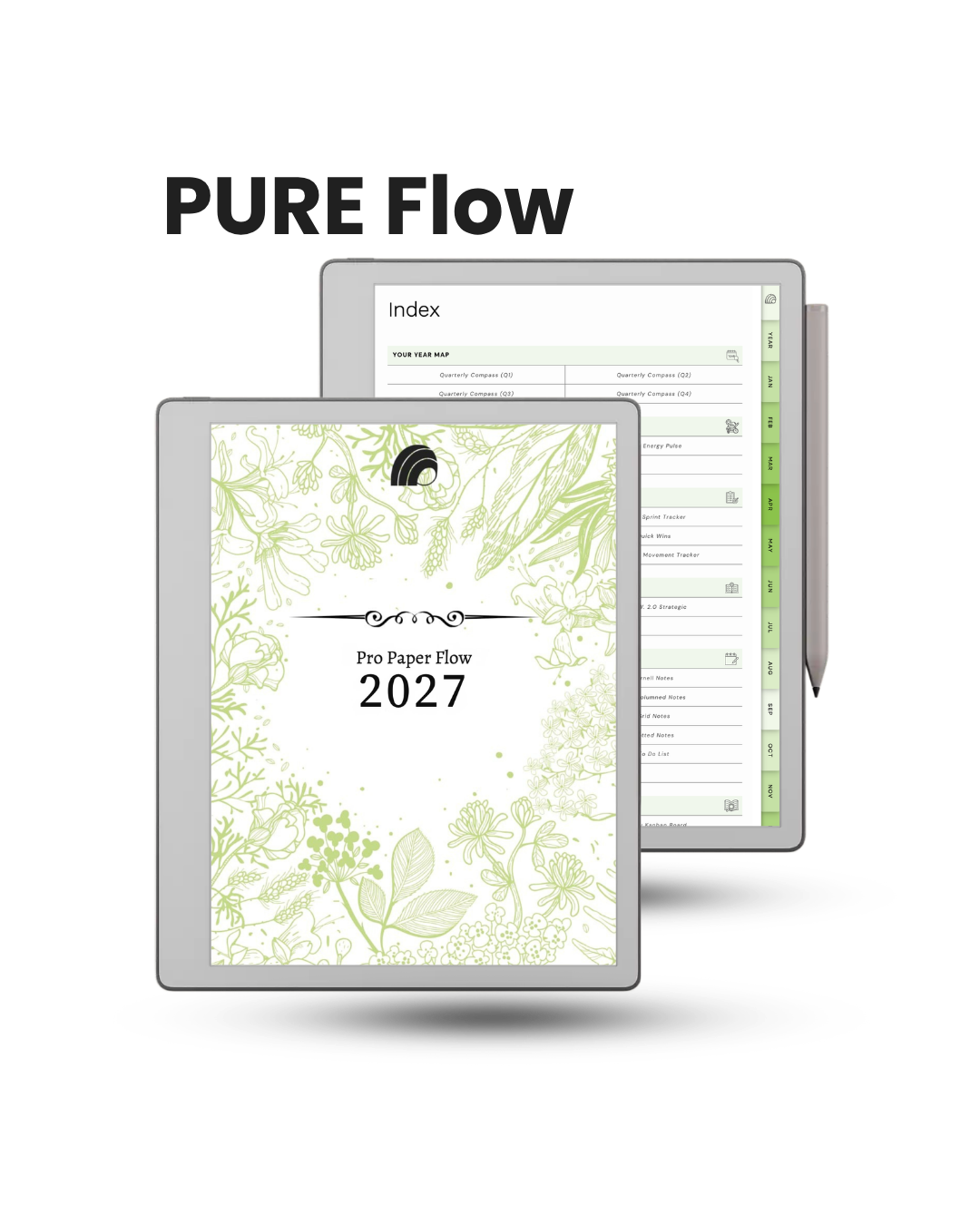 PURE Flow |  Pro Paper Flow Digital Planner for reMarkable 2027