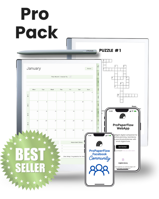 ProPaperFlow Digital Planner for reMarkable 2026