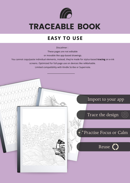✏️ 90+ Traceable Book  – Light & Dark Mode