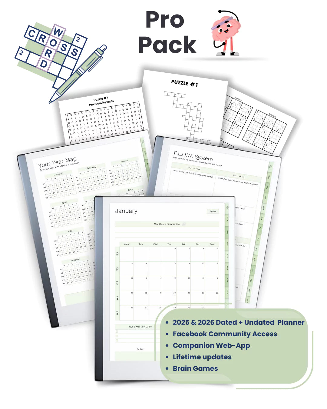 ProPaperFlow 2026 Digital Planner for Remarkable